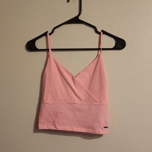 Hollister Must-Have Collection Pink Crop Top